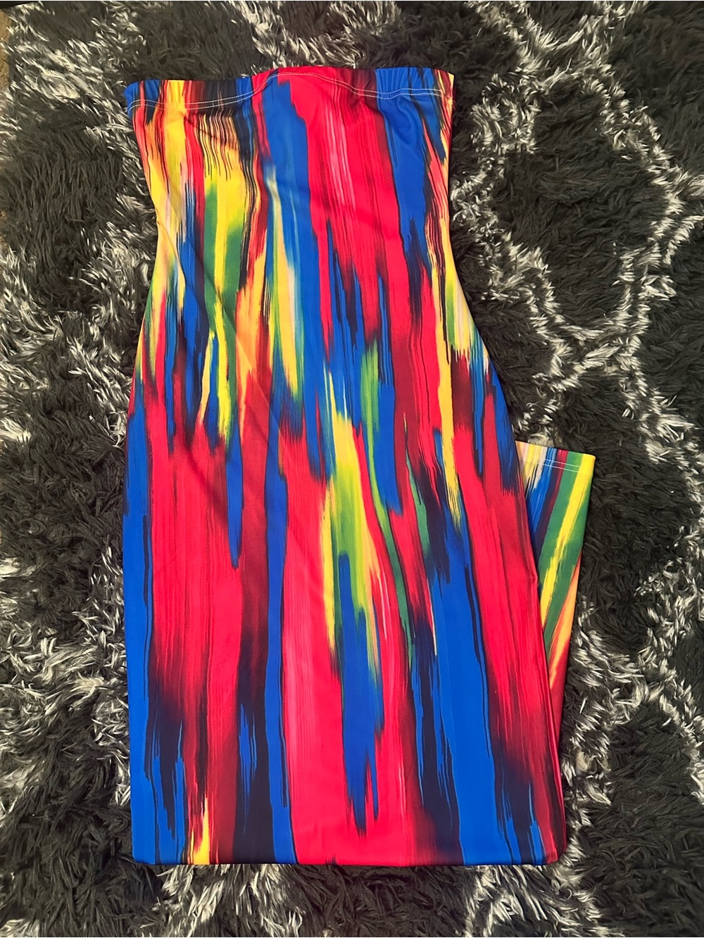 Multicolor Bodycon Tube Maxi Dress